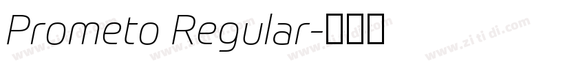 Prometo Regular字体转换